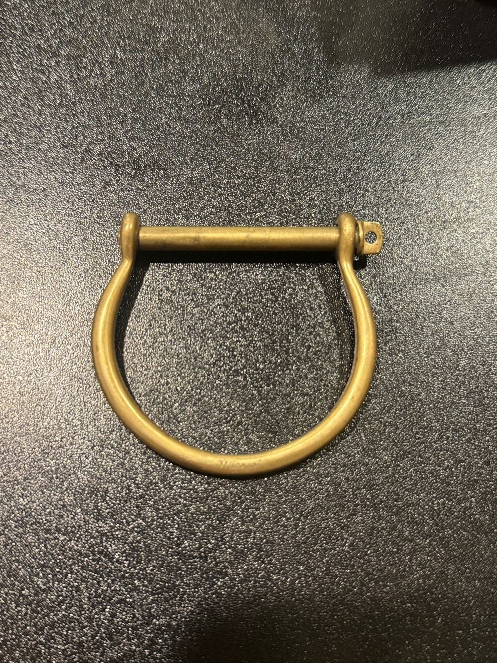 Miansai Brass D-Ring Bracelet in Gold